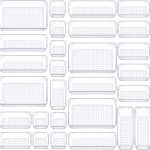 WOWBOX 25 PCS Clear Plastic Drawer Organizer Set, 4 Sizes Desk Drawer Divider Organizers and Storage Bins for Makeup, Jewelry, Gadgets for Kitchen, Bedroom, Office Bathroom, Office